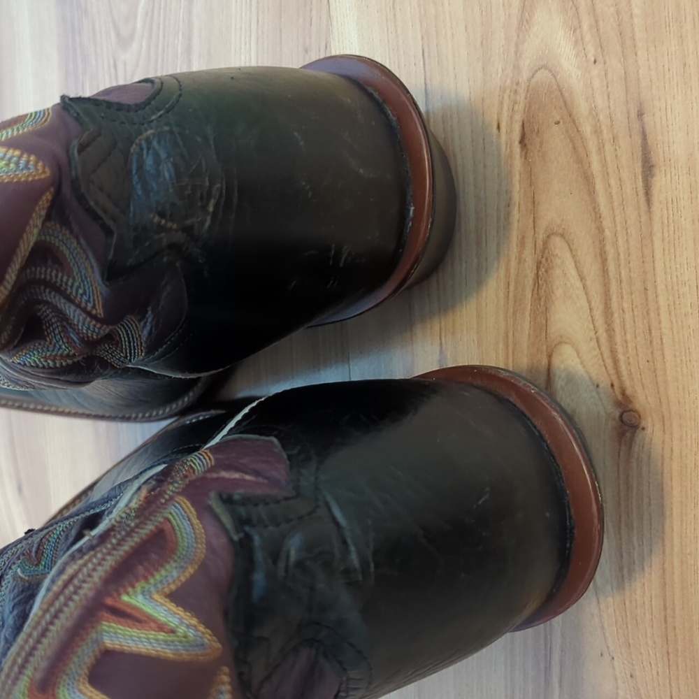 Vintage Tony Lama Square Toe Boots - Picture 10 of 15